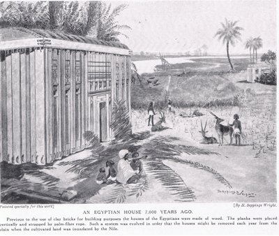 Une maison égyptienne il y a 7000 ans - Henry Charles Seppings Wright